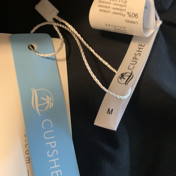 NWT CUPSHE Live on the beach CROSS STRAPPY DEEP V NECK padded BATHING SWIMSUIT♥️ - Picture 5 of 10